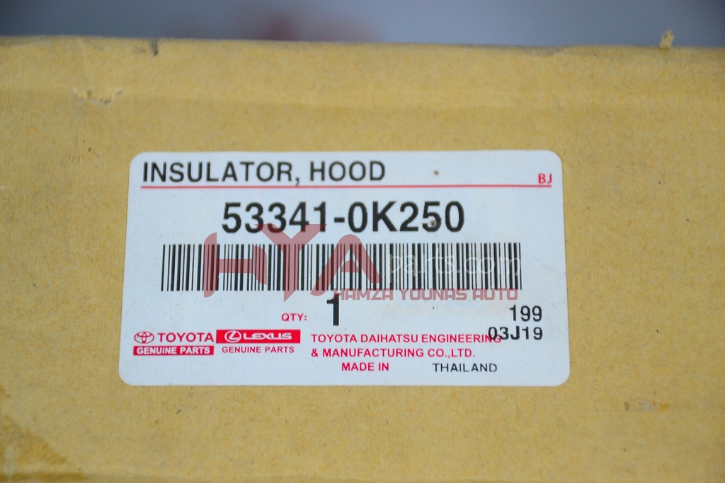 INSULATOR, HOOD | H Y A parts
